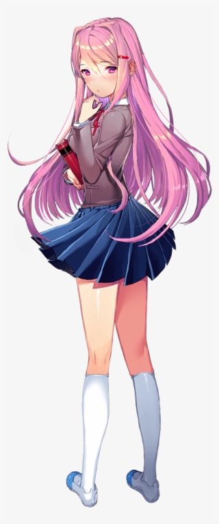 Pink Hair Anime Girl Png - Doki Doki Literature Club Yuri