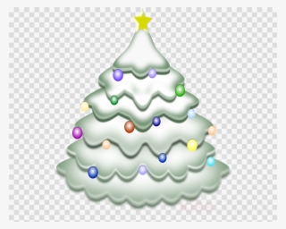 Clipart Resolution 687*720 - Pastel Lime Sherbet Puffy Christmas Tree Sticker