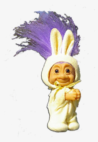 Russ Berrie Easter Troll Clip On Yellow - Trolls Russ Png