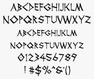 Gothic Thor Example - Thor Font