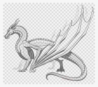 Enchanted Forest Coloring Book Dragon Clipart The Enchanted - Skywing Hybrid Wings Of Fire Sandwing