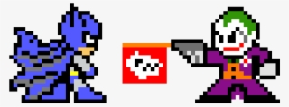 Batman V Joker Pixelart - Pixel Batman And Joker