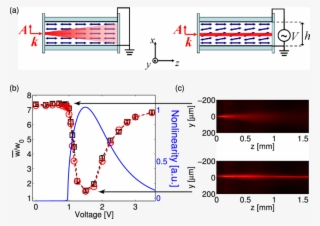 When No Voltage Is Applied, A Light Beam Of Moderate - Electric Field