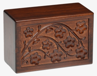 Cherry Blossom Wooden Urn Box - Urn