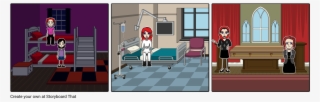 The Girl With The Scar - Cartoon