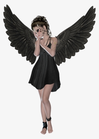 Transparent Black Angel Png
