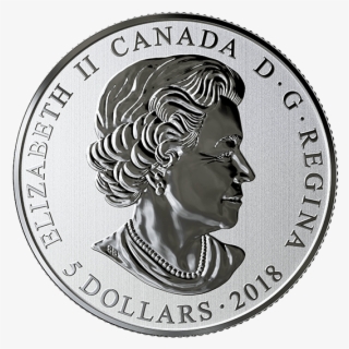 @1/4 Onza 2018@ Canada 5 Dolares 2018 Hearts Aglow - Canadian Glow In The Dark Coin 2018