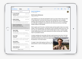 Picture In Picture - Apple Mail Ipad