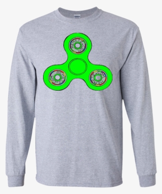 Green Fidget Spinner Gildan Ls Ultra Cotton T-shirt - Supreme Best Shirt