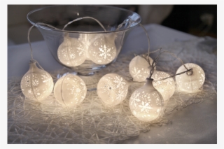 Light Chain Flakey - Star Snowflake Led Light Chain, White