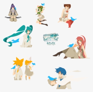 Kaku Sugar Vocaloid Hatsune Miku Luka Megurine Kagamine - Kagamine Rin/len