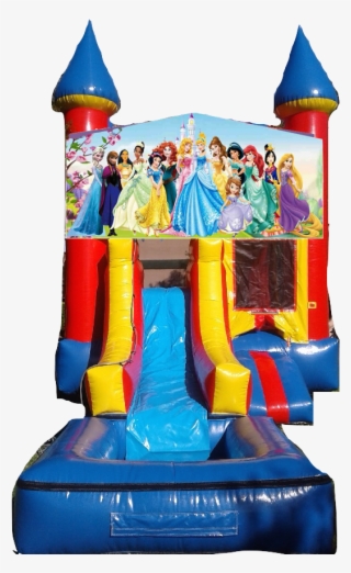 Water Slide Castle Combo Front Jumper Disney Princess - Water Slide
