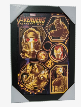 Poster Framed Avengers Infinity Wars Gold