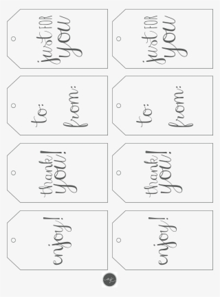 You Can Download These Gift Tags & Print Them On Any - Cropping