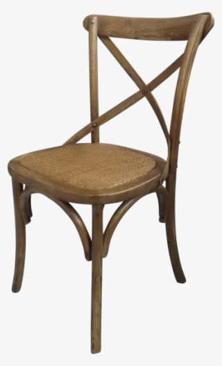 Elm Cross Back Chair - Timber Dining Chairs With Black