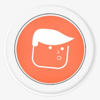 The Donald Trump Button - Cartoon
