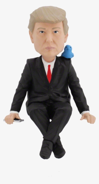 Donald Trump 4-inch Resin Media Monitor Bobblehead