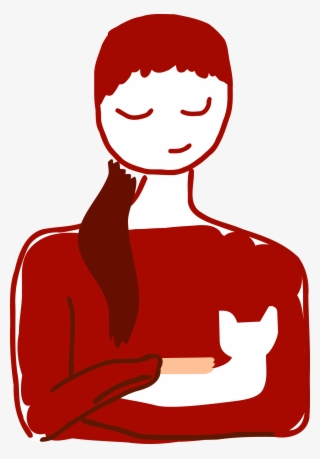 This Free Icons Png Design Of Girl With Kitten