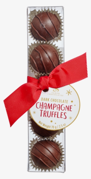 Dark Chocolate Champagne Truffles Box Sold Out - Chocolate