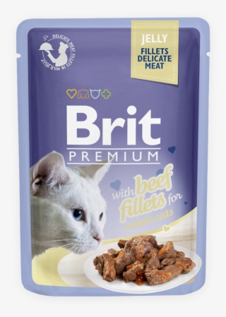 Brit Premium Cat Pouch With Beef Fillets In Jelly For - Brit Premium Cat Pouch Tuna
