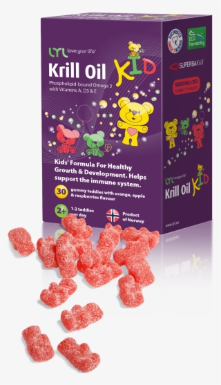 Lyl Krill Oil Gummy Bears - Frutti Di Bosco