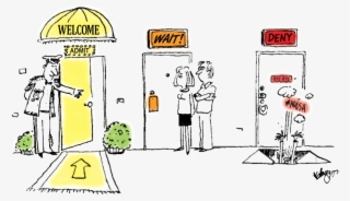 College, Career Or Job Welcome - College Application Cartoon