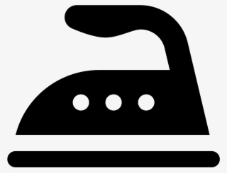 This Is A Black And White Outline Of A Simple Iron