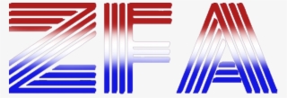 Zfa Logo And Hat Logo Red White Blue - Blue