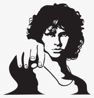 Jim Morrison - Jim Morrison Black And White Draw