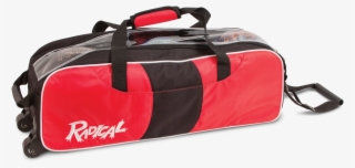 Radical Triple Tote/roller Red/black Bowling Bag