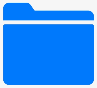 Folder Filled Icon - Cobalt Blue