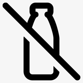 The Icon Is A Depiction Of A Milk Glass Bottle - No Milk Icon