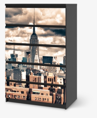 Designfolie Skyline Nyc (malm 6 Schubladen (hoch))