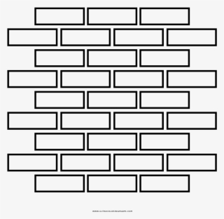 Brick Wall Coloring Page - Brick