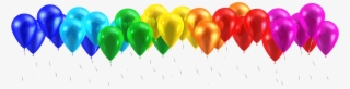 Balloon Clipart Row - Balloons In A Row Clipart