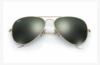 Aviator Sunglasses Png Green - Ray Ban Rb3025 Aviator Sunglasses - Gold 001/58 - Size