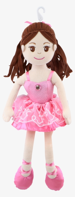 Ballerina Rag Doll 37 Cm, , Large - Brown