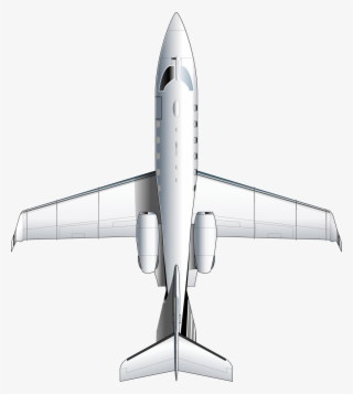 Learjet 31a Top View - Airplane Top View Png