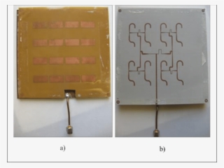 Fabricated Array, A) Top View, B) Bottom View - Television