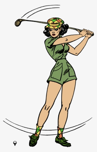 Seth Rollins Clipart Transparent - Female Golfer Transparent Background