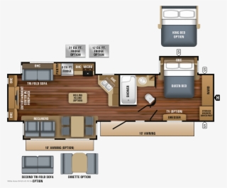 2019 Jayco Eagle 338rets Rear Entertainment Triple - 2019 Jayco Eagle 330rsts Floor Plan