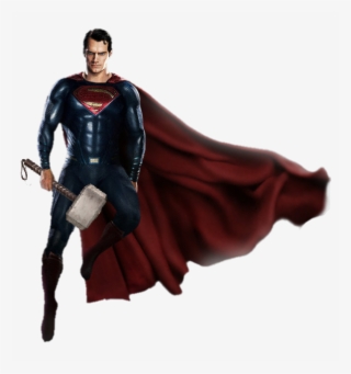Thor Hammer Png - Superman Captain America Shield Thor Hammer