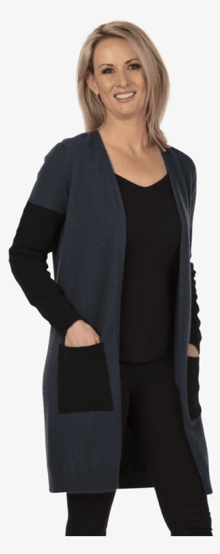 Merino Possum Cardigan Longline Nb746 Possum Merino - Roman Originals Textured Longline Cardigan