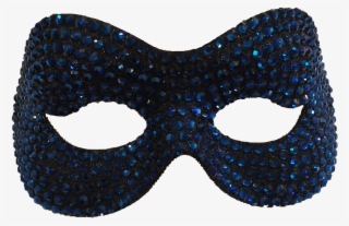 Blue Swaroviski Crystal Masquerade Mask - Mask