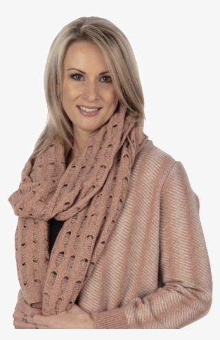Ladder Scarf Wrap In Possum Merino By Nativeworld - Scarf