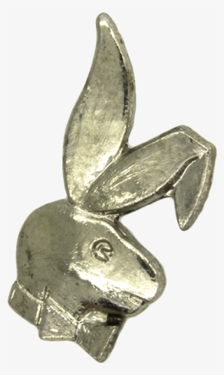 Playboy Bunny Pin , Silver - Rabbit