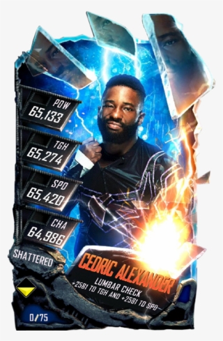 Cedricalexander S5 24 Shattered - Wwe Supercard Shattered Cards