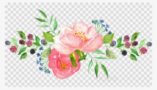 Water Color Flower Png Clipart Watercolor - Flower Transparent Watercolor Png