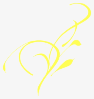 Swirls Clipart Yellow - Free Yellow Swirl Vector