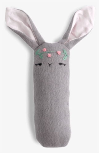 Floral Wreath Bunny Rattle - Wreath